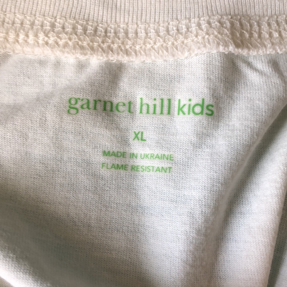 Garnet Hill kids Christmas pajama top - Picture 3 of 6